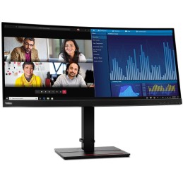 Lenovo P34w-20/ 34,14" IPS, prohnutý/ 3440x1440/ 21:9/ 300cd/m2/ 1000:1 / 4ms/ HDMI/ DP/ USB/ RJ45/ VESA/černý