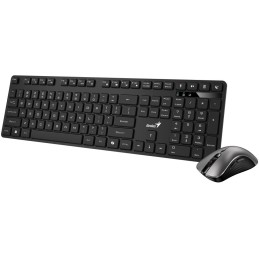 GENIUS KM-8216S/ Bezdrátový set 2,4GHz mini receiver/ Copilot/ USB/ černá/ CZ+SK layout