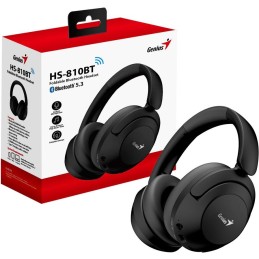 GENIUS bezdrátový headset HS-810BT/ černý/ BT5.3/ USB-C nabíjení