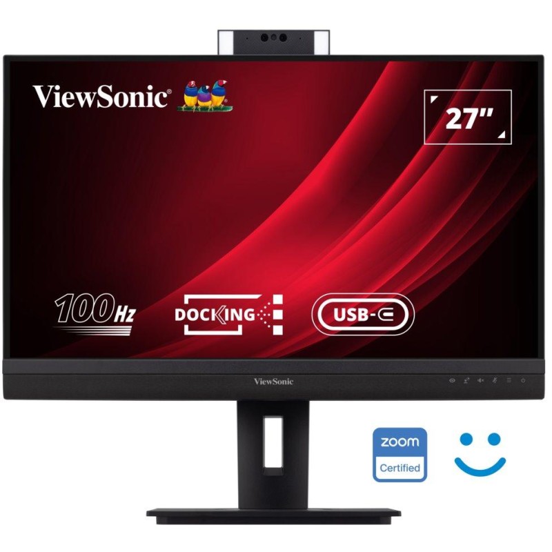 ViewSonic VG2757V-2K / 27"/ IPS/ 16:9/ 2560x1440/ 5ms/ 350cd/m2/ WEBCAM/ DP/ HDMI/ RJ45/ USB/ PIVOT/ Repro