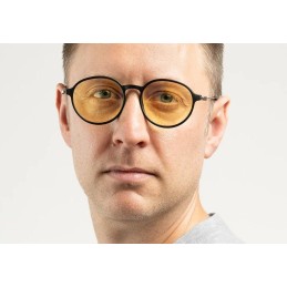 GUNNAR kancelářske/herní brýle LOOP ONYX/MERCURY  * jantarová  skla  * BLF 65 * GUNNAR focus