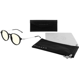 GUNNAR kancelářske/herní brýle LOOP ONYX/MERCURY  * čirá  skla  * BLF 35 *GUNNAR focus