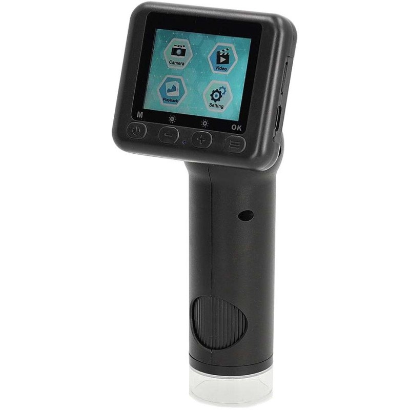 NEDIS mikroskopická kamera/ 1080p@30fps/ 48 MPixel/ zvětšení 8 x/ zvětšení 500 x/ display 2 "/ USB-C/ USB-A/ černá