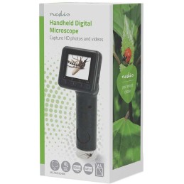 NEDIS mikroskopická kamera/ 1080p@30fps/ 48 MPixel/ zvětšení 8 x/ zvětšení 500 x/ display 2 "/ USB-C/ USB-A/ černá