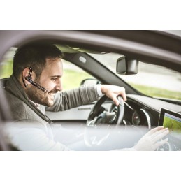 HELMER Hands free sada HF 520/ Bluetooth 5.1/ USB-C/ dosah 10m/ výdrž 10h/ dobíjení 1,5h/ černá