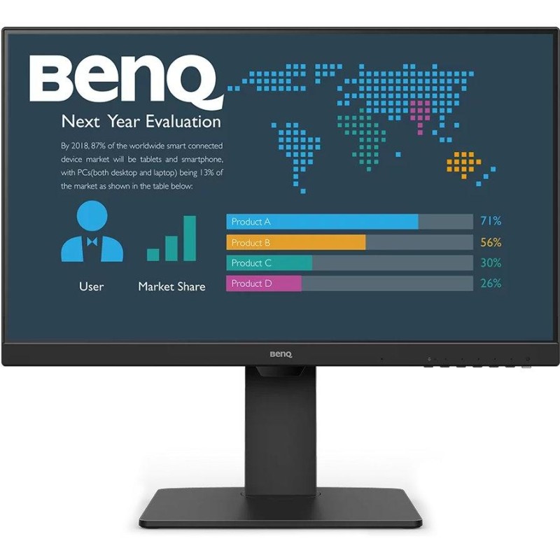 BENQ 27" LED BL2786TC/ 1920x1080/ IPS panel/ 1300:1/ 5ms/ HDMI/ DP/ USB-C/ Pivot/ audio/ černý