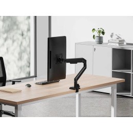 Neomounts  DS70-250BL1 NEXT Slim Desk Mount, single display (topfix clamp/grommet), black