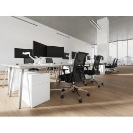 Neomounts DS70-250WH2 Neomounts NEXT Slim Desk Mount, double display (topfix clamp/grommet), white