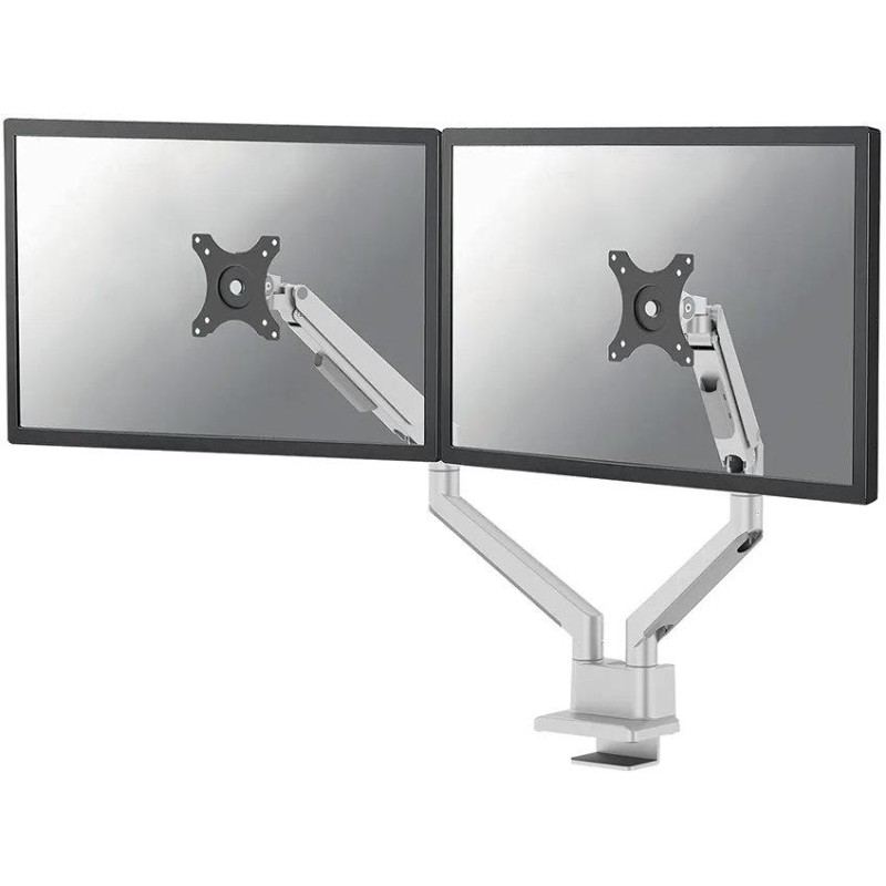 Neomounts DS70-250SL2 Neomounts NEXT Slim Desk Mount, double display (topfix clamp/grommet), silver