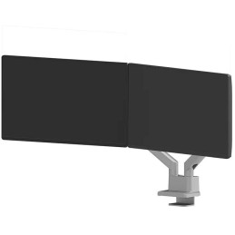 Neomounts DS70-250SL2 Neomounts NEXT Slim Desk Mount, double display (topfix clamp/grommet), silver