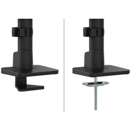 Neomounts DS65S-950BL2 Neomounts NEXT One SL Desk Mount, double display, sliding VESA (topfix clamp/grommet), black