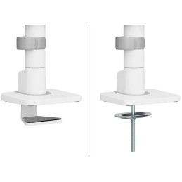 Neomounts DS65S-950WH2  Neomounts NEXT One SL Desk Mount, double display, sliding VESA (topfix clamp/grommet), white