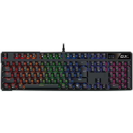 GENIUS GX GAMING Scorpion K12/ drátová/ mechanická/ Brown Switches/ RGB podsvícení/ Copilot/ USB/ černá/ CZ+SK layout