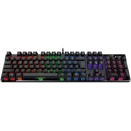 GENIUS GX GAMING Scorpion K12/ drátová/ mechanická/ Brown Switches/ RGB podsvícení/ Copilot/ USB/ černá/ CZ+SK layout