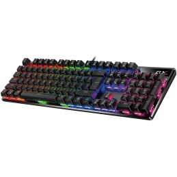 GENIUS GX GAMING Scorpion K12/ drátová/ mechanická/ Brown Switches/ RGB podsvícení/ Copilot/ USB/ černá/ CZ+SK layout