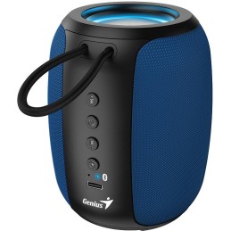 GENIUS repro SP-915BT Blue/ Bluetooth 5.3/ 5W/ mikrofon/ Copilot AI komunikace/ USB-C nabíjení/ černomodré