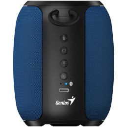 GENIUS repro SP-915BT Blue/ Bluetooth 5.3/ 5W/ mikrofon/ Copilot AI komunikace/ USB-C nabíjení/ černomodré