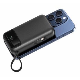 Swissten power bank 20000 mah pd 20w s integrovanými kabely  usb-c a lightning (kompatibilní s magsafe)