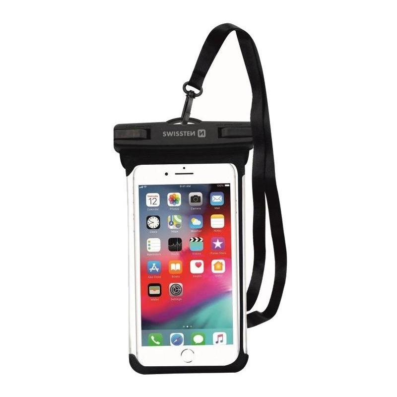 Swissten vodotěsné pouzdro waterproof černé