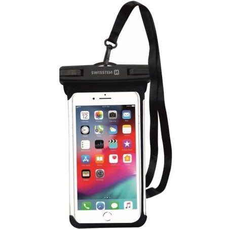 Swissten vodotěsné pouzdro waterproof černé