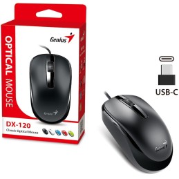 GENIUS DX-120/ drátová/ 1200 dpi/ USB-C/ černá