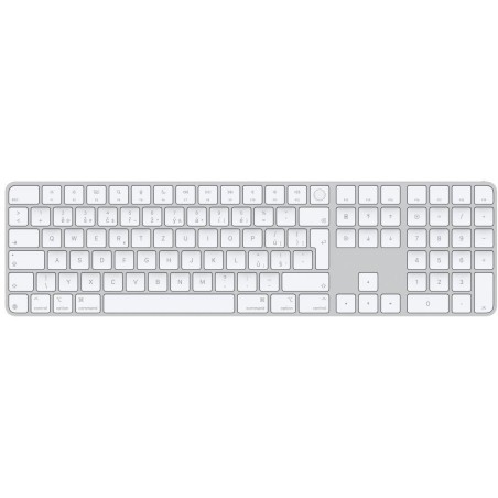 Apple Magic Keyboard s Touch ID (2024) / s Numerickou klávesnicí / Bílé klávesy / USB-C / bezdrátová / CZ Layout