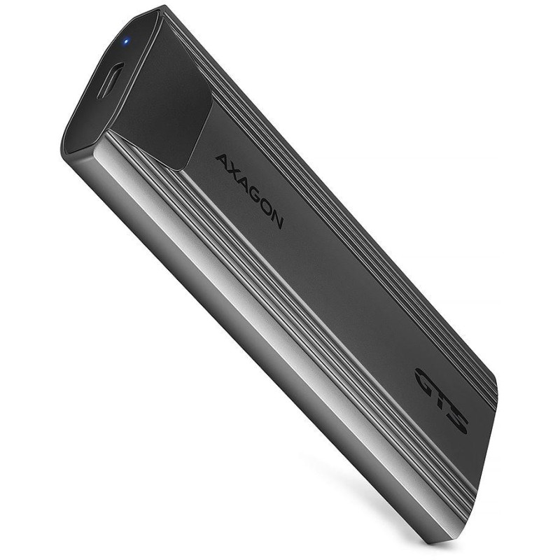AXAGON box THIN pro M.2 NVMe SSD / EEM2-GTS2 / USB-C / USB 3.2 Gen2 / až 10 Gbit/s / kabel 50cm