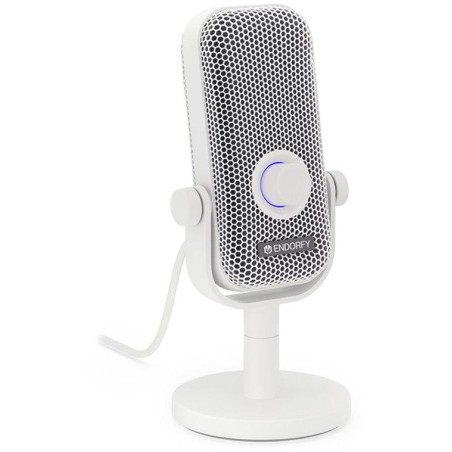 Endorfy mikrofon Solum Voice S Onyx White / drátový / pop-up filtr / RGB podsvícení / USB-C / bílý