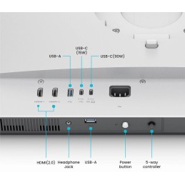 BENQ 31,5" IPS LED MA320U/3840x2160/1300:1/ 5ms/550 cdm/ HDMI/USB-C/výš. nast./repro/pro MacBook Pro a MacBook Air