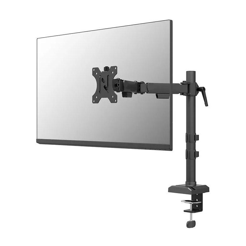 Neomounts NERO Single Flat Screen Desk Mount 10-32" (phone holder+Quick-fix clamp/grommet)
