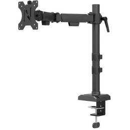Neomounts NERO Single Flat Screen Desk Mount 10-32" (phone holder+Quick-fix clamp/grommet)