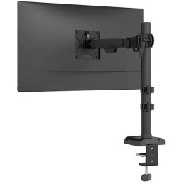 Neomounts NERO Single Flat Screen Desk Mount 10-32" (phone holder+Quick-fix clamp/grommet)