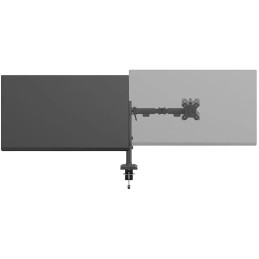 Neomounts NERO Double Flat Screen Desk Mount 10-32 " (phone holder+Quick-fix clamp/grommet)