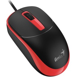 GENIUS DX-123 Sunshine Red/ drátová/ 1200 dpi/ USB/ černočervená