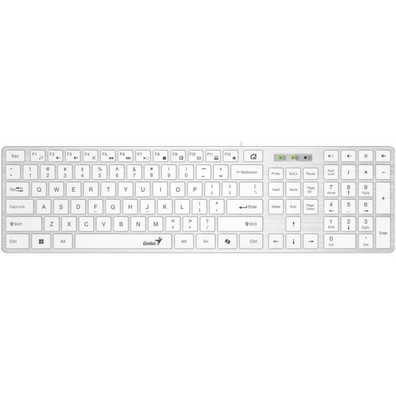 GENIUS Slimstar 126/ Drátová/ Copilot/ USB/ bílá/ CZ+SK layout