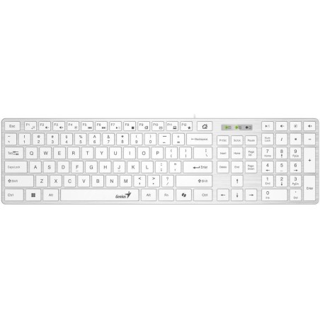 GENIUS Slimstar 126/ Drátová/ Copilot/ USB/ bílá/ CZ+SK layout