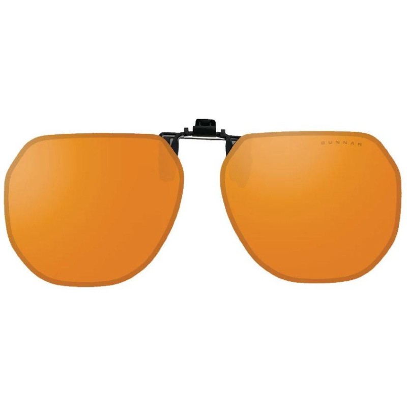 GUNNAR kancelářske/herní brýle  CLIP-ON MOFFET ONYX jantarová skla MAX BLF  NATURAL focus