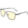GUNNAR office/gaming glasses CLIX STONE/GUNMETAL amber lenses BLF 65 GUNNAR focus