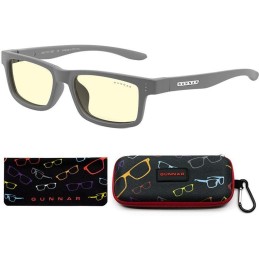 GUNNAR kancelářske/herní brýle  CRUZ KIDS SMALL (4-8) GREY jantarová skla BLF 65 NATURAL focus