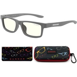 GUNNAR kancelářske/herní brýle  CRUZ KIDS SMALL (4-8) GREY čirá skla BLF 35 NATURAL focus