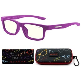 GUNNAR kancelářske/herní brýle  CRUZ KIDS SMALL (4-8) MAGENTA čirá skla BLF 35 NATURAL focus