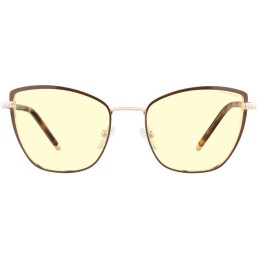 GUNNAR kancelářske/herní brýle  ERIKA COFFEE/GOLD jantarová skla BLF 65 GUNNAR focus