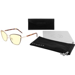 GUNNAR kancelářske/herní brýle  ERIKA COFFEE/GOLD jantarová skla BLF 65 GUNNAR focus