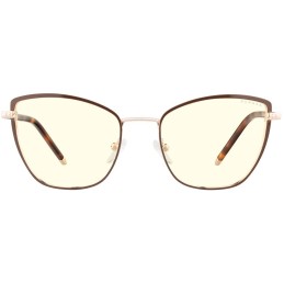 GUNNAR kancelářske/herní brýle  ERIKA COFFEE/GOLD čirá skla BLF 35 GUNNAR focus