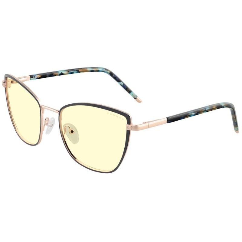 GUNNAR kancelářske/herní brýle  ERIKA INDIGO/GOLD jantarová skla BLF 65 GUNNAR focus