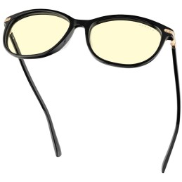 GUNNAR kancelářske/herní brýle  INGRID ONYX jantarová skla BLF 65 GUNNAR focus