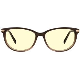 GUNNAR kancelářske/herní brýle  INGRID COCOA FADE CRYSTAL jantarová skla BLF 65 GUNNAR focus