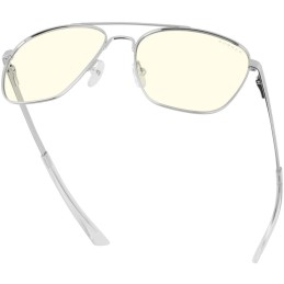 GUNNAR kancelářske/herní brýle  MUSTANG CHROME čirá skla BLF 35 GUNNAR focus