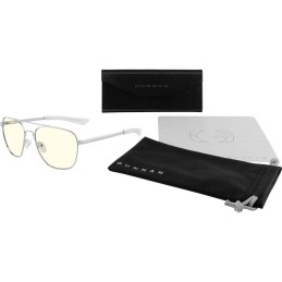 GUNNAR kancelářske/herní brýle  MUSTANG CHROME čirá skla BLF 35 GUNNAR focus