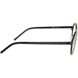 GUNNAR kancelářske/herní brýle  PACIFICA ONYX-SILVER jantarová skla BLF 65 GUNNAR focus